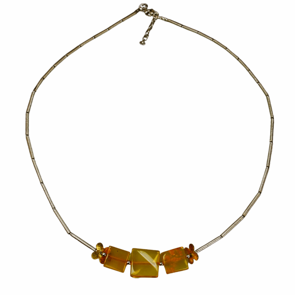 Cognac rav halskæde - Baltisk rav Collier