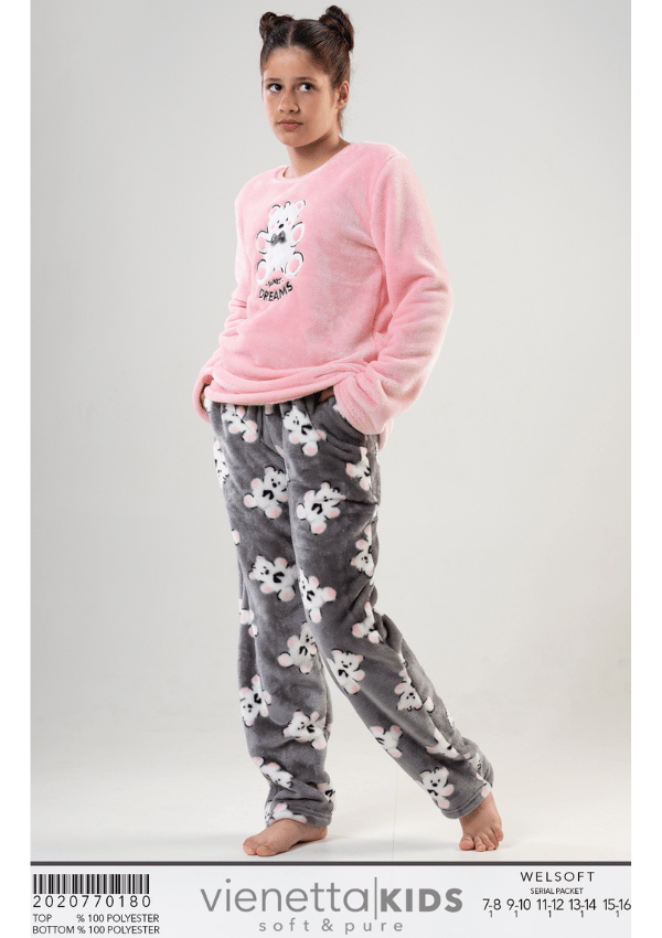 Tjocka, varma flickpyjamasar Vienetta 7/8 122