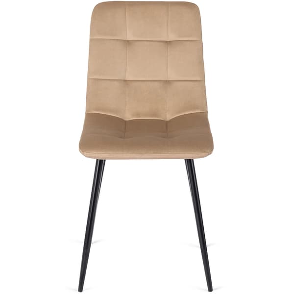 Klädd matstol PERU Beige sammet Modern Loft