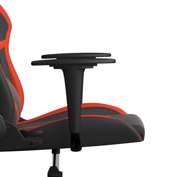 vidaXL gamingstol, sort og rød, kunstlæder