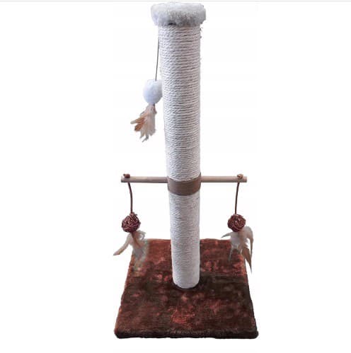 Kradsetræ til katte med pomponer 60 cm