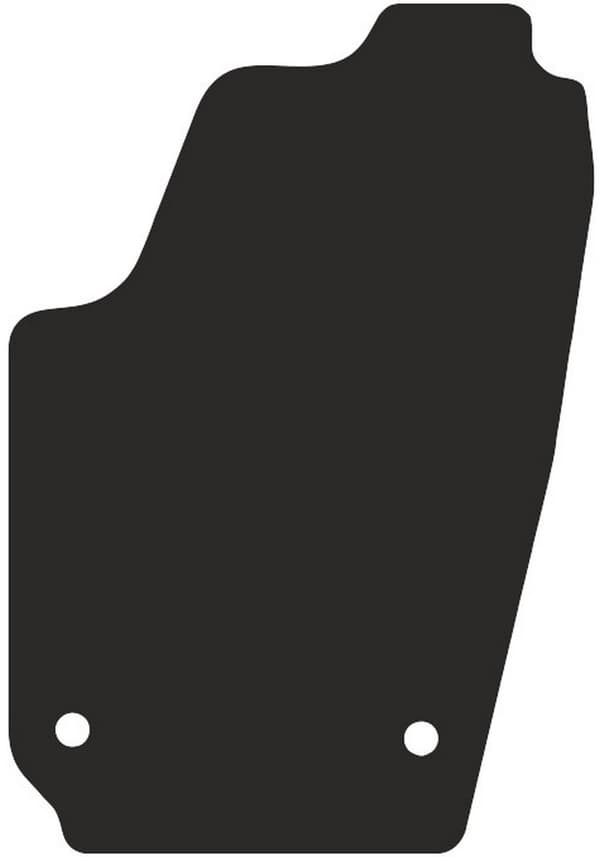 polyamid førermåtte til: Volkswagen Fox hatchback 2005-2011 gummibelagt førermåtte