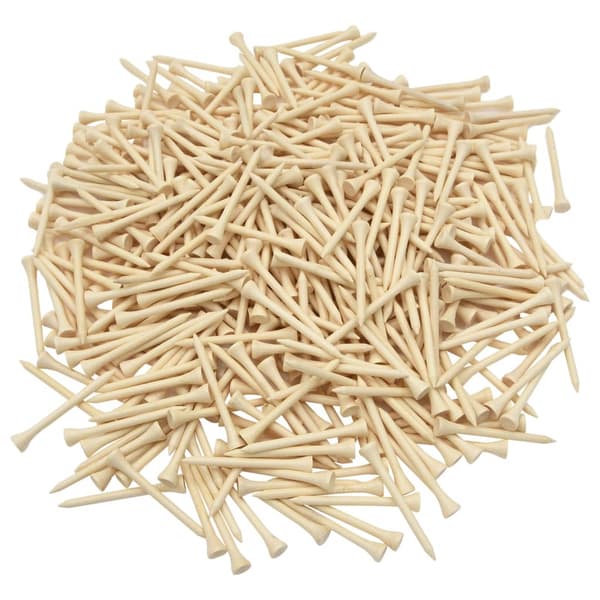 vidaXL Golftees 1000 st 83 mm bambu