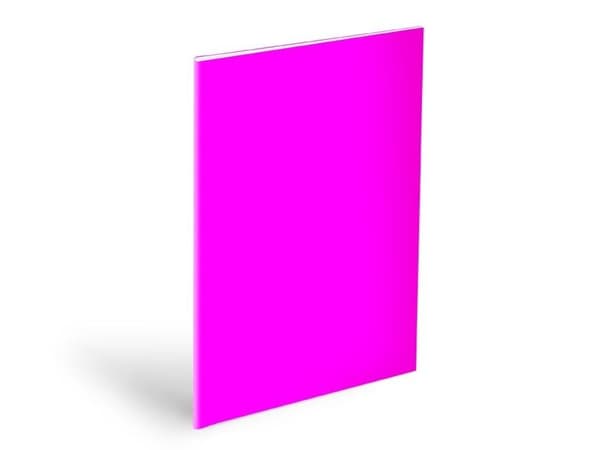 Notesbogsomslag A4 neonpink 180mic (10 stk.)