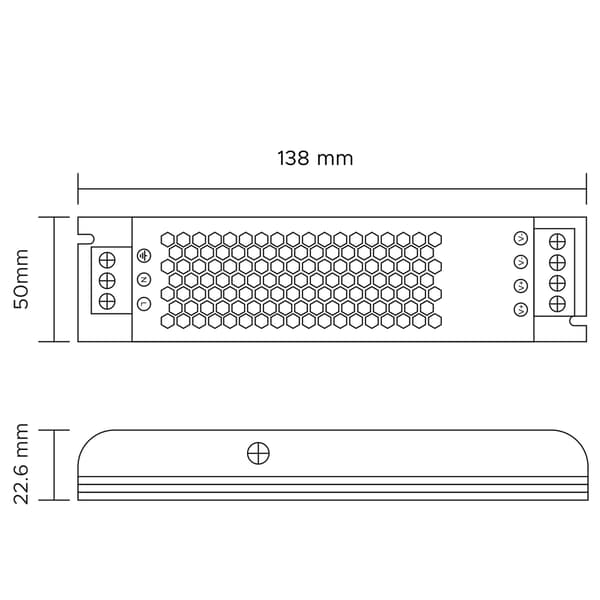 Strømforsyning til LED-strimler 100W 24V