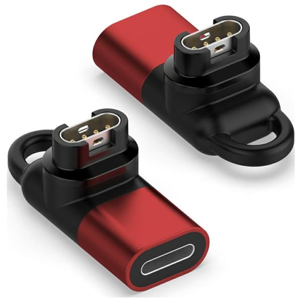 Beline Lightning-sovitin Garmin-kellojen lataamiseen, punainen