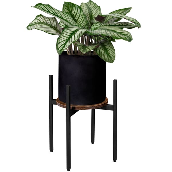 Torre Rustic loft stående blomsterstander 40 cm sort