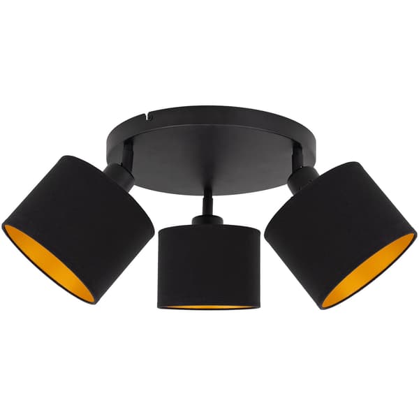 Tornado AMP3K lampe sort-guld
