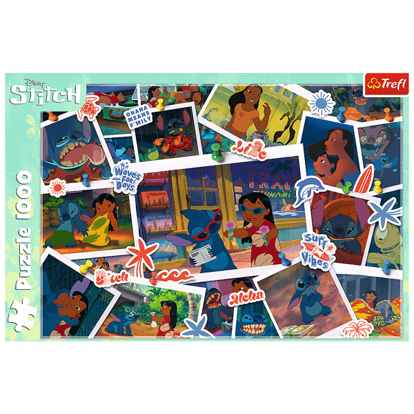 10882 puslespil 1000 brikker - Lilo og Stitch - søde minder