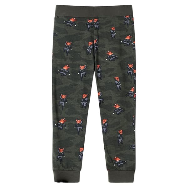 Barnpyjamas med lång ärm, khaki, 128