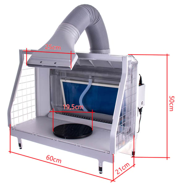 STOR MODELL SPRAYBOX VATTENRIDÅ FÖR AIRBRUSHMÅLNING PROFFS