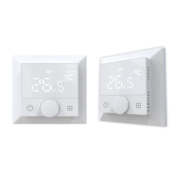 Zigbee TUYA 3A ECO2 rumstermostat för 55x55mm ramar