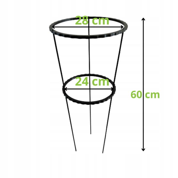 Støttering til blomsterplanter Klemme til støttering XL 60x28cm