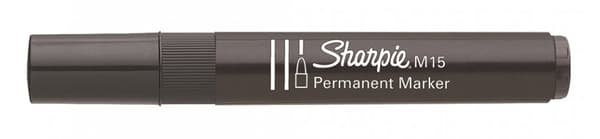 MARKER SHARPIE PERMANENT M15 SVART OK (12) 2117