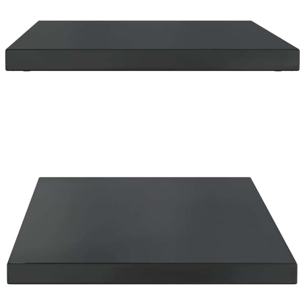 vidaXL væghylder, 2 stk., 100x40x3 cm, sort rustfrit stål