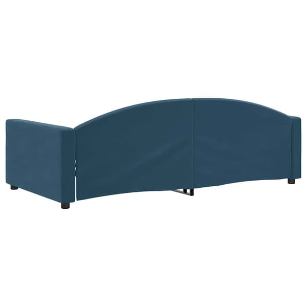 vidaXL Bäddsoffa blå 100x200 cm klädd i sammet