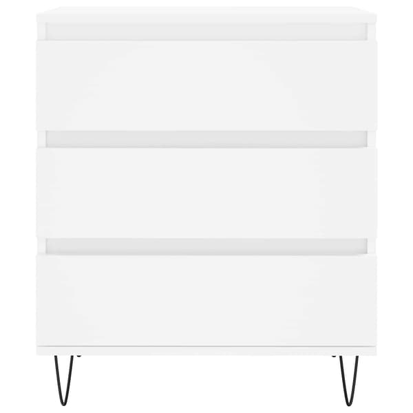vidaXL kommode, hvid, 60x35x70 cm, træbaseret materiale