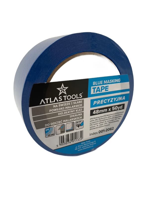ATLAS TOOLS BLÅ MALETAPE DELICATE PRECISION 48 mm/50 yards