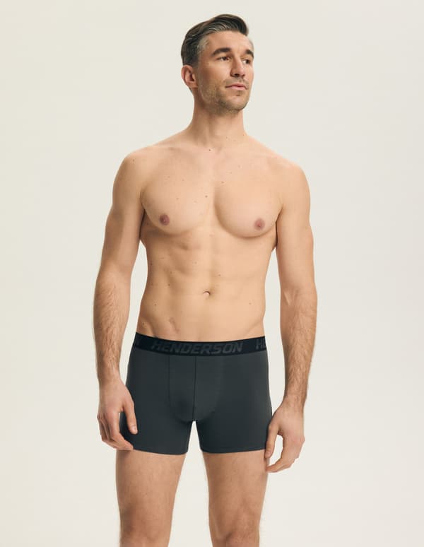 Henderson Bench 3-pak boxershorts | sort, grå M