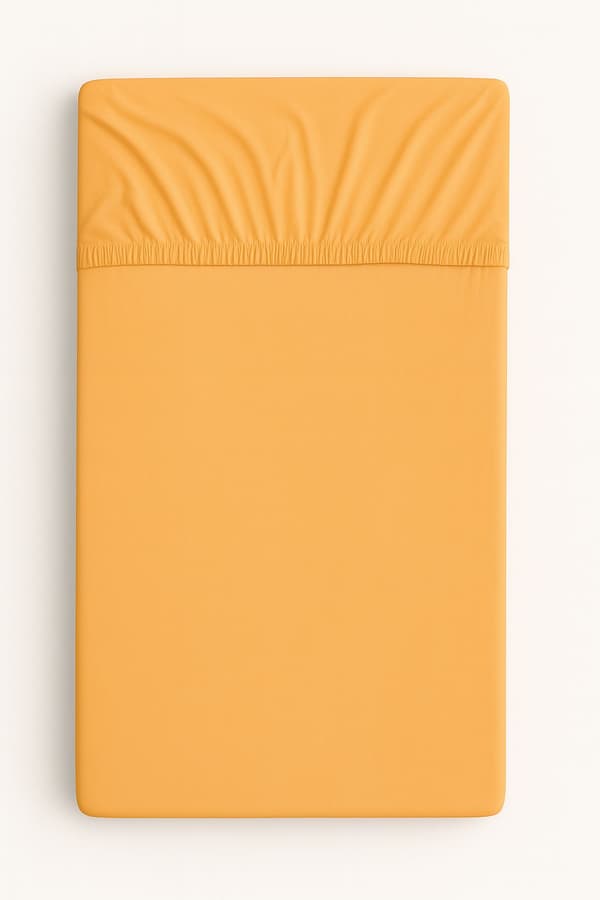Bomullslakan för spjälsäng 120x60 cm - persika