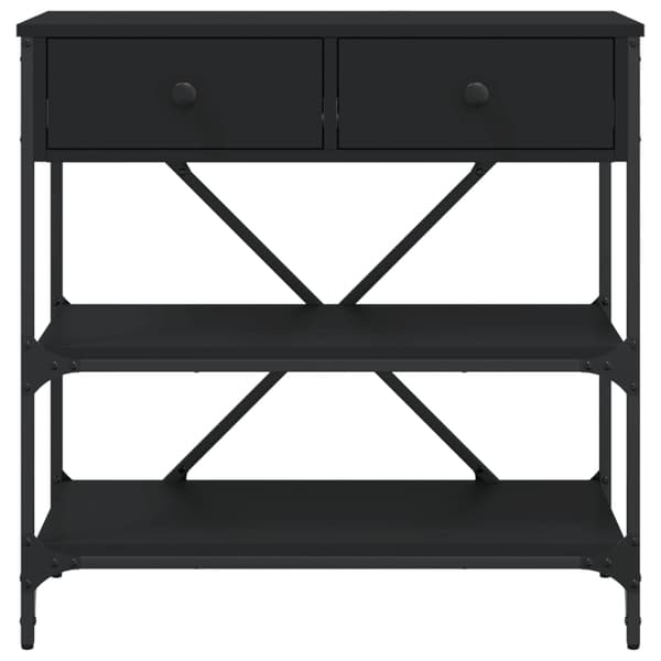 vidaXL konsolbord sort 75x34,5x75 cm