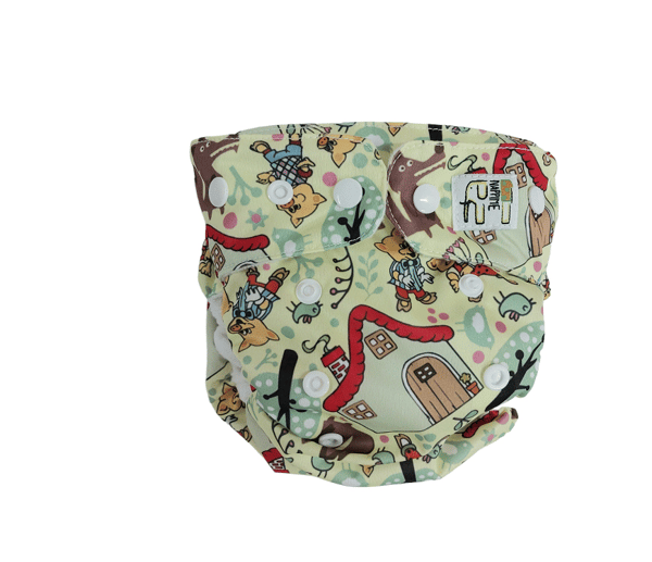 NappiMe Pocket Microfleece Three Pigs genanvendelige bleer