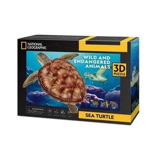 3D-puslespil med vandskildpadde