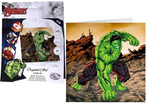 Diamantmosaik Hulk 18x18cm