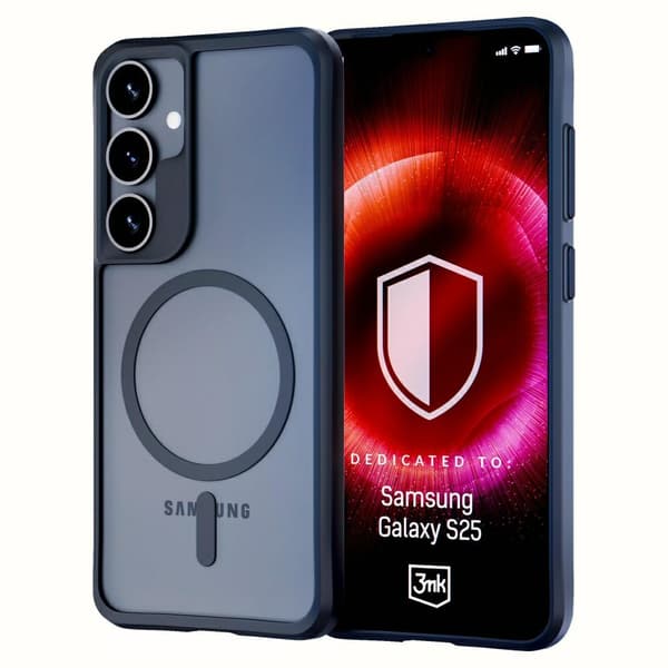 3mk Satin Armor-cover MagSafe til Galaxy S25, sort