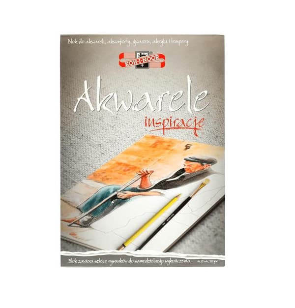 Inspirationsblock - Akvareller A4/20 ark 320g