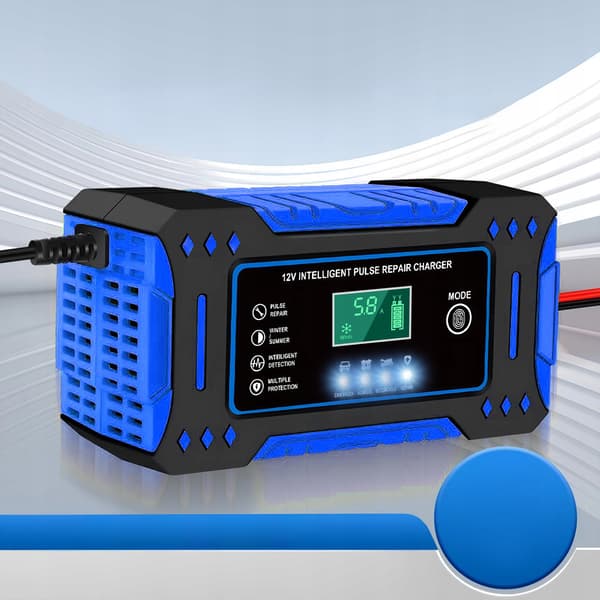 AUTOMATISK BATTERILADDARE MED 12V BATTERIREPARATORSFUNKTION