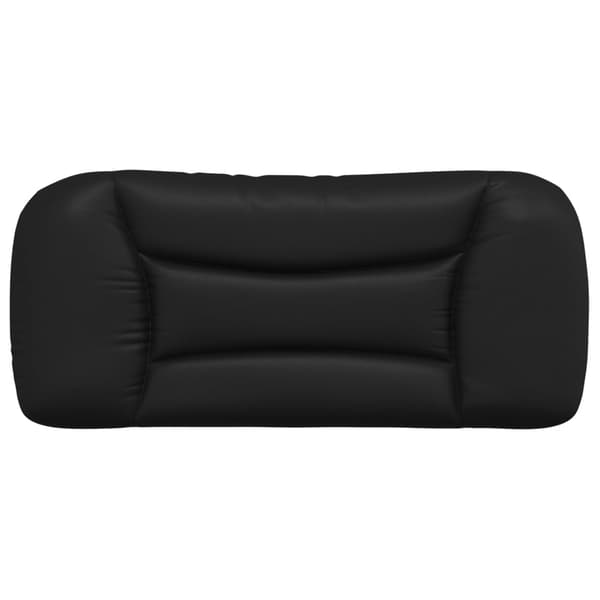 vidaXL hovedgærdehynde, sort, 90 cm, kunstlæder