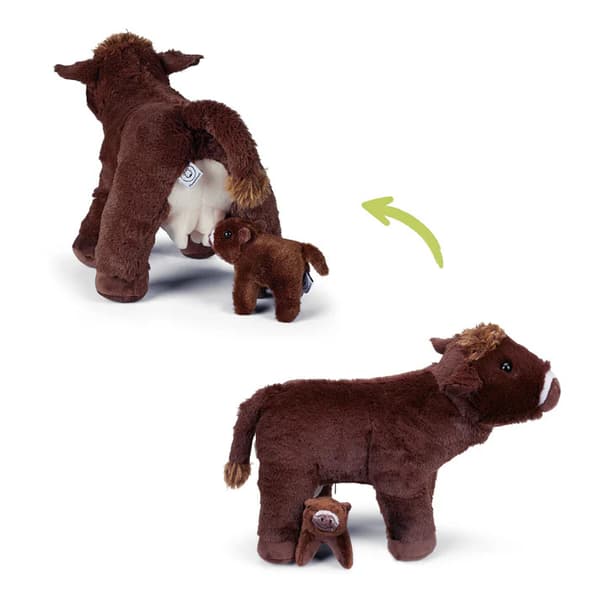 Mor ko med sine små børn Mamanimals 2020608