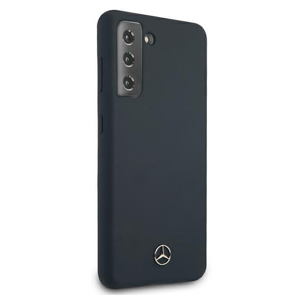 Mercedes Silikone Line Etui til Galaxy S21, Blå
