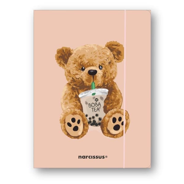 A4+ Mappe med Elastik Bamser & Bamse Boba Tea