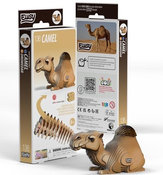 Kamelen Eugy. Øko 3D-puslespil