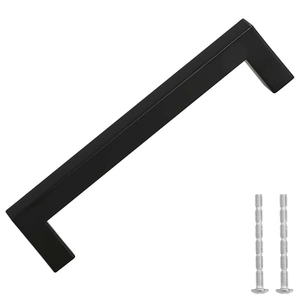 vidaXL skabsgreb 10 stk. sort 128 mm rustfrit stål
