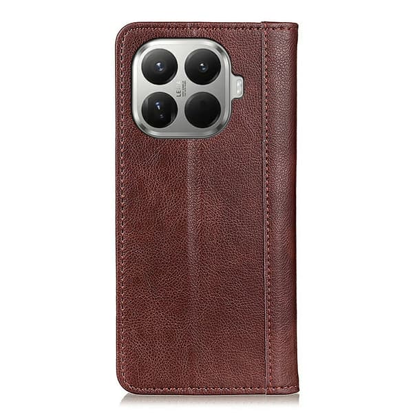 Flipfodral till Xiaomi 17T, Splitläder, Brunt