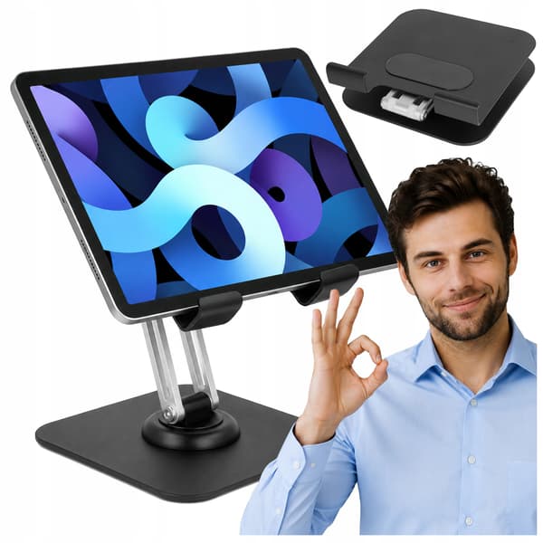 Tabletstativ, holder, t-balletstativ, smartphone, drejelig O279