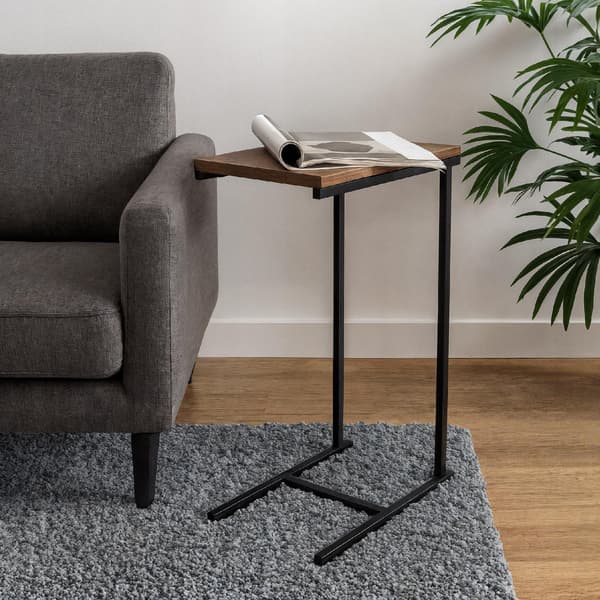 Dit Loft Design sidebord sort mørkt træ Sierra 40x25x60