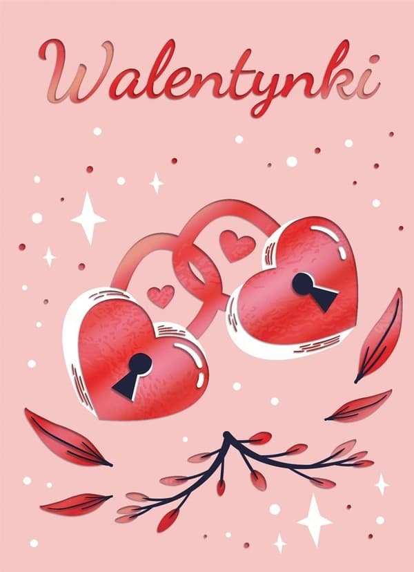 Kort B6 Valentinsdagshængelåse