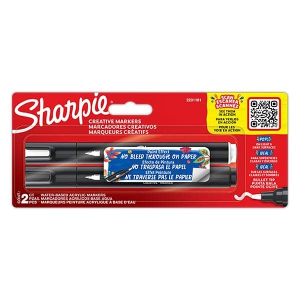 Sharpie kunsttuscher 2 stk.