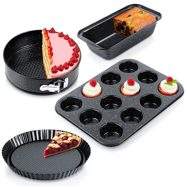 Bageformsæt brød muffin tærte kage 4 stk.