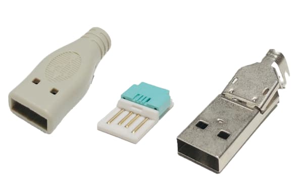Verktygsfri USB-A-patchport, snabb installation, USB 2.0-port