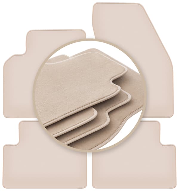 PREMIUM beige gulvmåtter til: Volvo C30 hatchback 2006-2012
