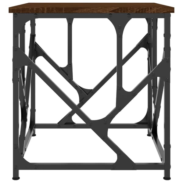 vidaXL sofabord brunt egetræ 45x45x47,5 cm