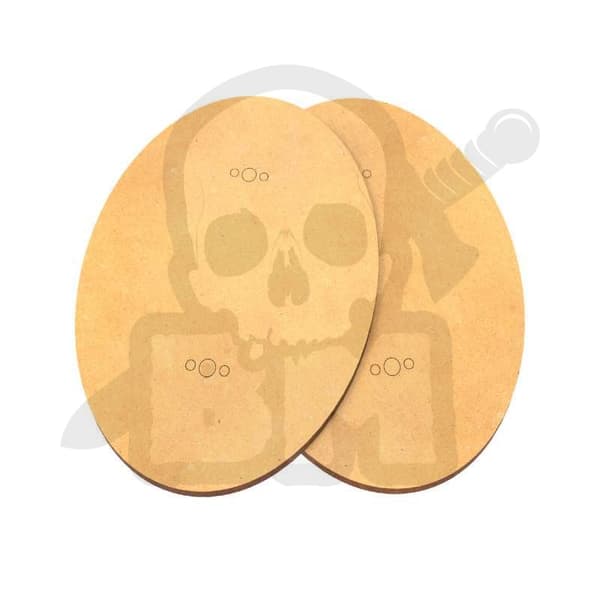 GSTU532127 MDF Oval Bas 150x95mm Förpackning x2