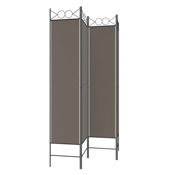 vidaXL 4-panelsskærm, antracit, 160x220 cm, stof