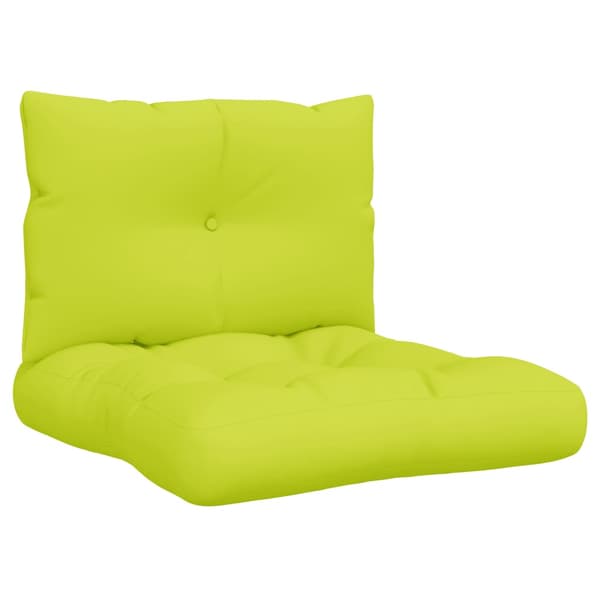 vidaXL Palldynor, set om 2, ljusgrön, tyg