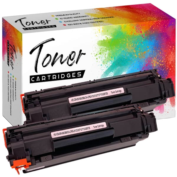 2x toner til HP GP-HCB435/CB436/CE285A x2 sort printer
